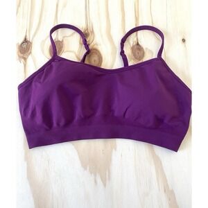 Athleta Renew Padded Bra Purple Women's Size Large